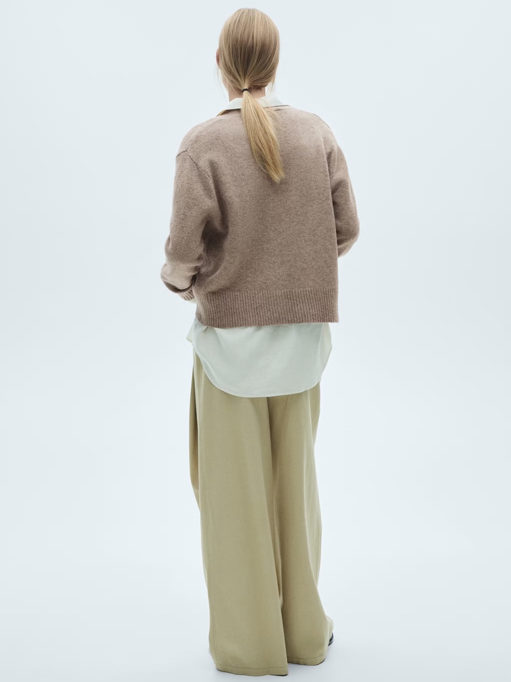 Mango Brown button knit cardigan NWT - Picture 4 of 6